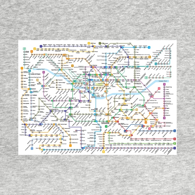 Seoul subway map by Superfunky